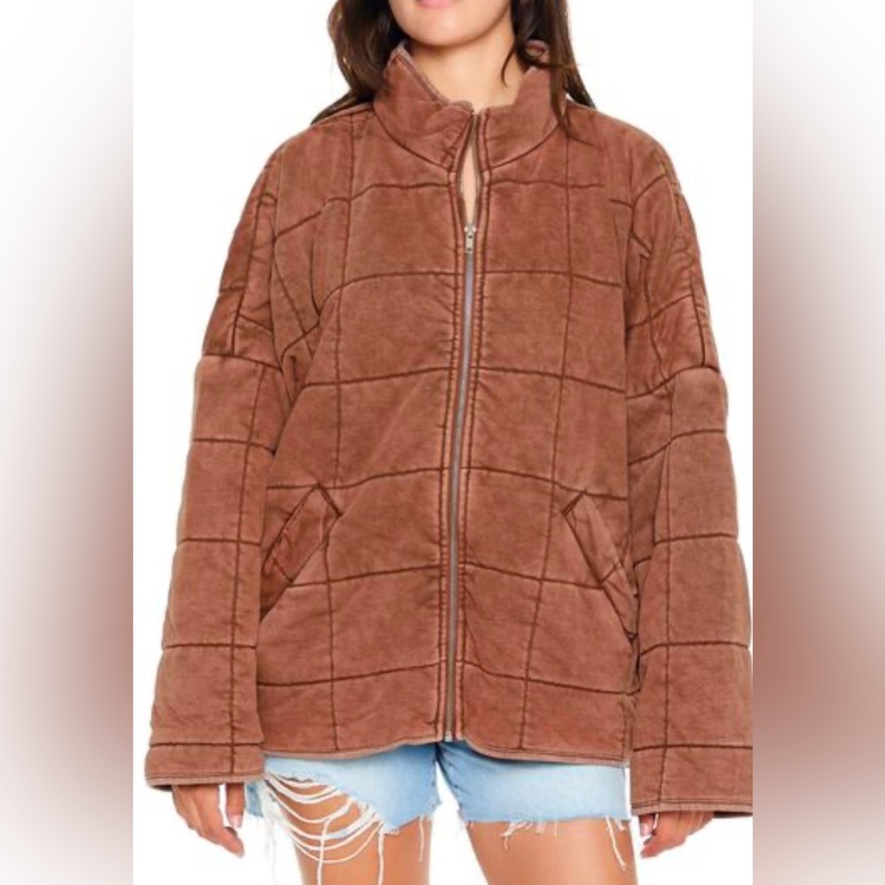 Oversized quilted jacket